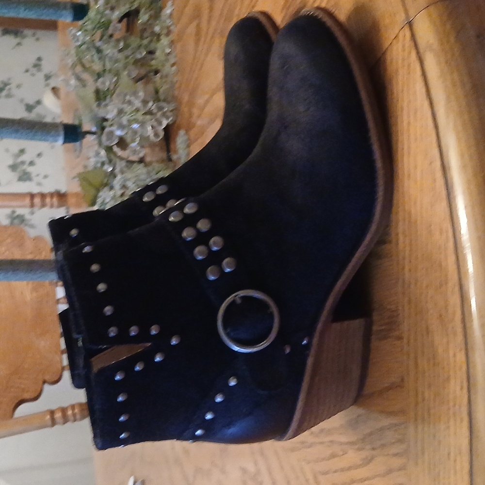 Sofft Black Studded Ankle Booties